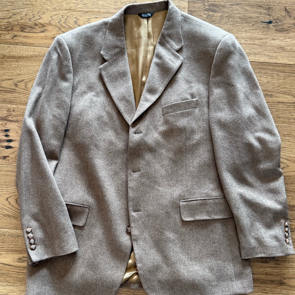Classic Tan Camel Hair Blazer